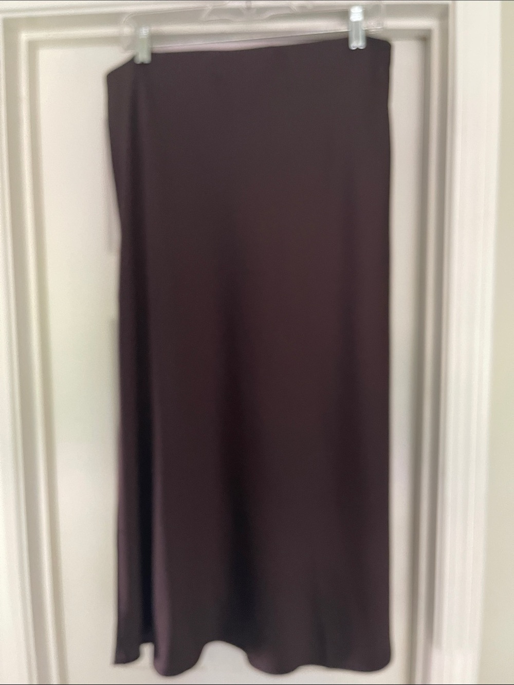 H&M Dark Brown Maxi Slip skirt NWT